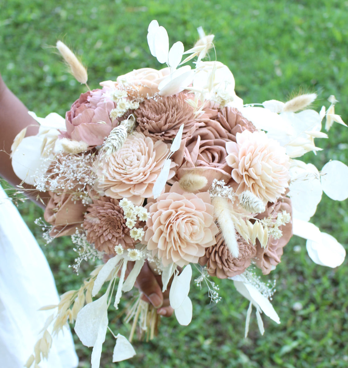 Wedding Artificial Blue Pink Small Flower Bouquet Supplies for