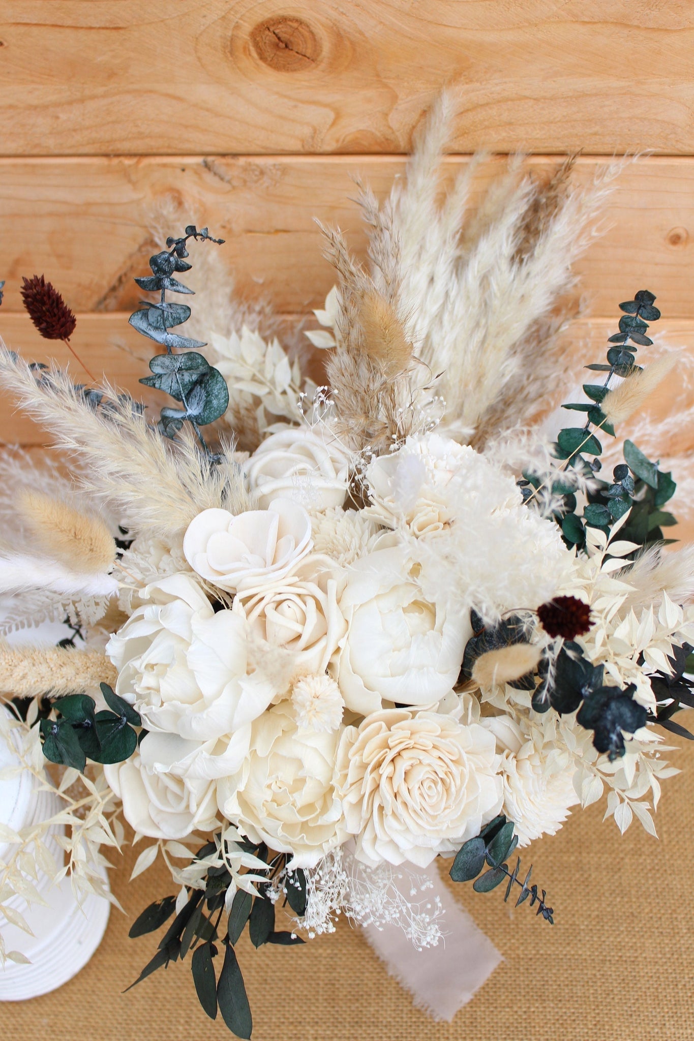 Ivory White Boutonniere - Dried Flowers Forever