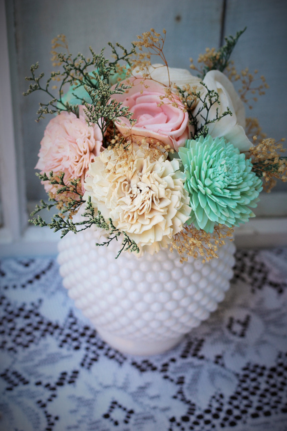 Sola Wood Flower Centerpiece- Rustic Decor- Wedding Centerpiece –  SolaFlowerStore