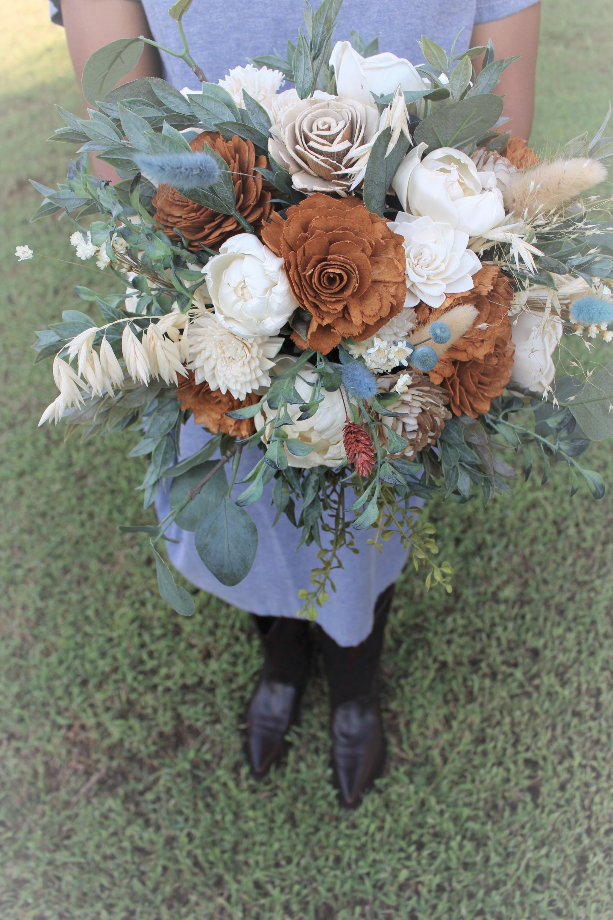 Sola Wood Bridal Bouquet purchases and 5 Bridesmaids Bouquets